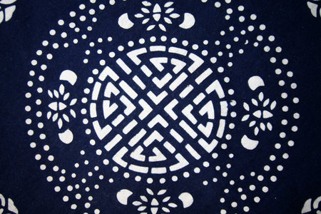 Blue cloth chinese pattern background