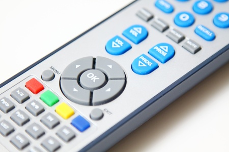 Remote control on white backgroundの写真素材