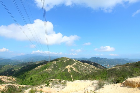 Beautiful mountain landscape in Hong Kongの写真素材