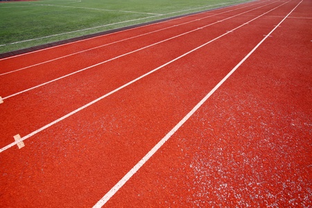 Abstract view of running trackの写真素材