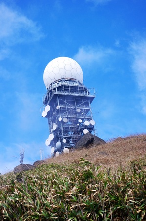 Weather station in Hong Kong at dayのeditorial素材