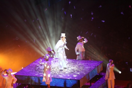 HONG KONG - OCT 10, Miriam Yeung Ladies & Gentleman World Tour Live in Hong Kong on 10 October, 2010. Raymond Lam is her guest on that night.のeditorial素材