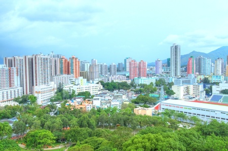 Yuen Long downtown at day time, HDR image.の写真素材
