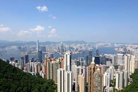 Hong Kong view from the peakのeditorial素材