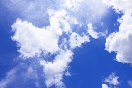 Blue sky backgroundの写真素材