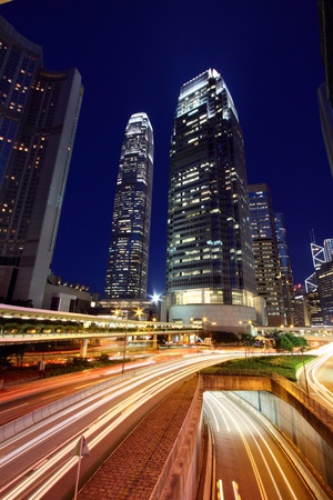 It is one of the most busy district in Hong Kong.のeditorial素材