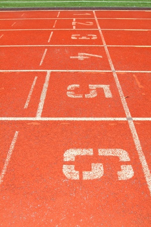 Running track for athletesの写真素材