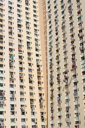 Hong Kong public housing estateのeditorial素材