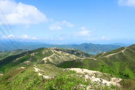 Mountain landscape in Hong Kongの写真素材