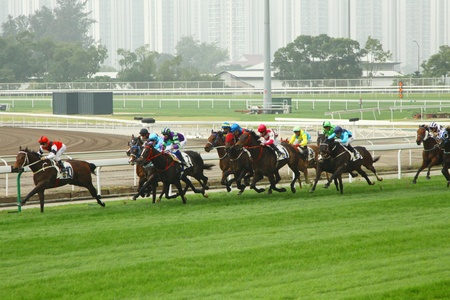 HONG KONG - DEC 12, Cathay Pacific Hong Kong International Races in Hong Kong on 12 Decemeber, 2010. It is an annual event.のeditorial素材