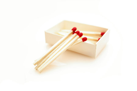 Matches isolated on white background
