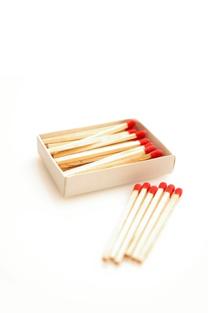 Matches isolated on white backgroundの写真素材
