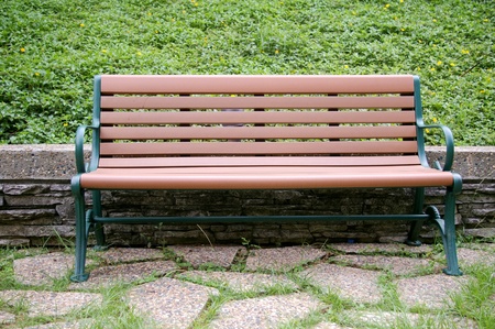 Chair in countrysideの写真素材