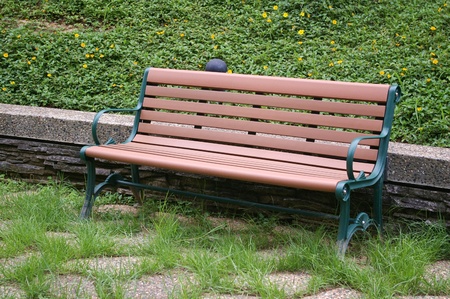 Chair in countrysideの写真素材