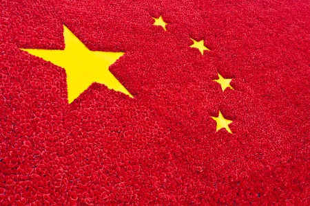 China flag backgroundの写真素材