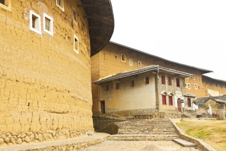 Tulou, a historical site in Fujian china.のeditorial素材