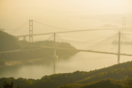 Hong Kong bridgesの写真素材