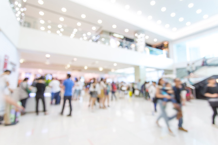 Abstract background of shopping mallの写真素材