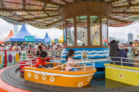 HONG KONG - SEP 3: "Lai Yuen Super Summer 2015" in Central in September 3, 2015. "Lai Yuen" is opened in 1949 and closed in 1997 and finally re-open in 2015.のeditorial素材
