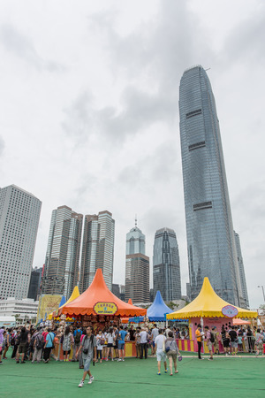 HONG KONG - SEP 3: "Lai Yuen Super Summer 2015" in Central in September 3, 2015. "Lai Yuen" is opened in 1949 and closed in 1997 and finally re-open in 2015.のeditorial素材