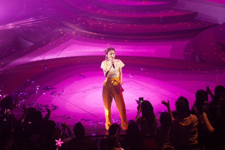 HONG KONG - JAN 26: Miriam Yeung at Let's Begin Concert 2015 on 26 January, 2015 in Hong Kong....