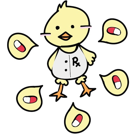 Pharmacist Duck Bird Medical Professionのイラスト素材