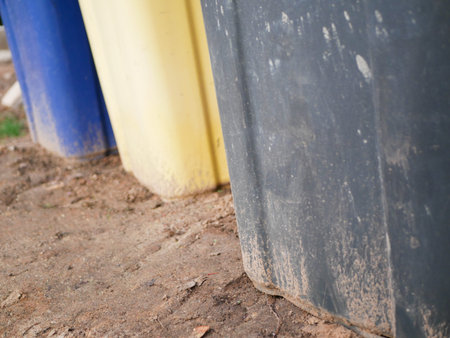 Abandoned litter bins. The use of various waste. Inability to share garbage. Plastic trash