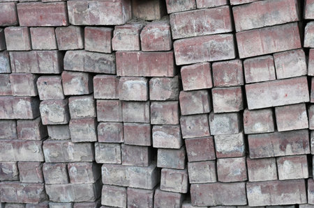 Background of vertically folded street tiles.