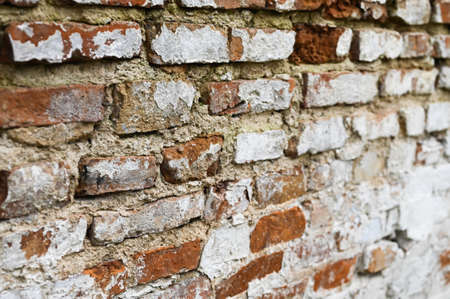Bela Red Old brick wall. brick backgroundの写真素材