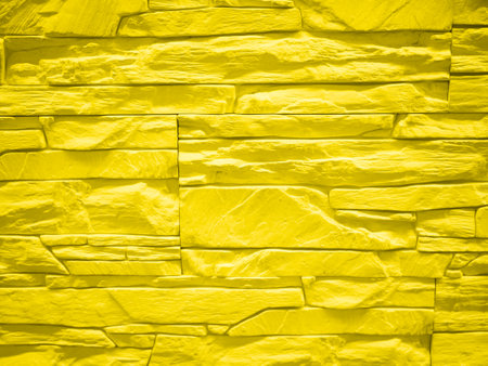 brick yellow wall close up. High quality photoの写真素材