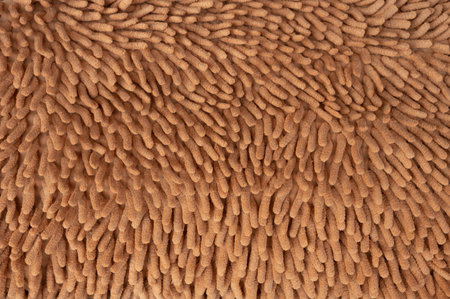 Texture of bumpy brown carpet, close up.の写真素材