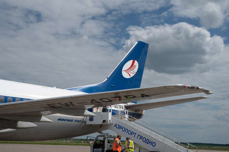 Minsk, Belarus - June 5, 2021: Belarusian aviation.のeditorial素材