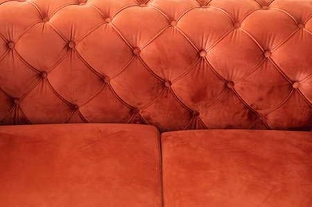 Ginger upholstery fabric pattern background. Segment sofa upholsteryの写真素材