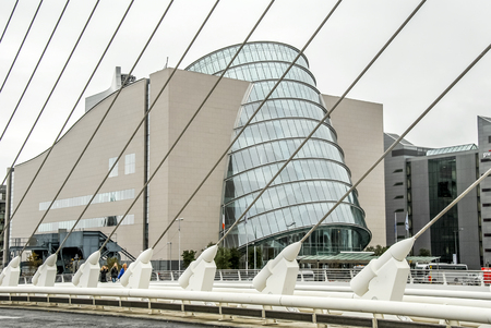 Dublin, Ireland, 24 October 2012: Buildings and Street Viewのeditorial素材