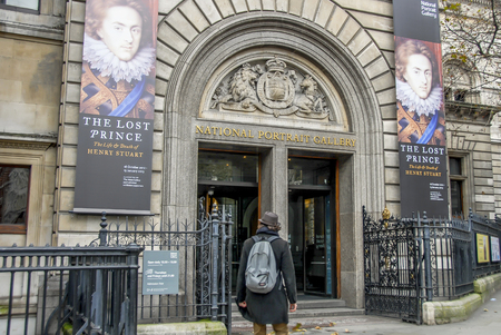 London, UK, 31 October 2012: National portrait galleryのeditorial素材