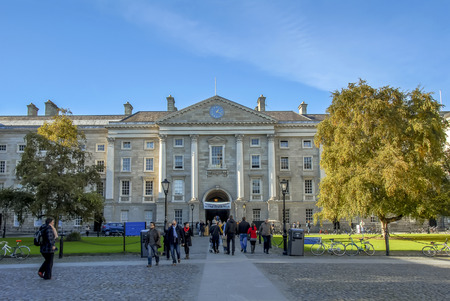 Dublin, Ireland, 27 October 2012: Trinity College University of Dublinのeditorial素材