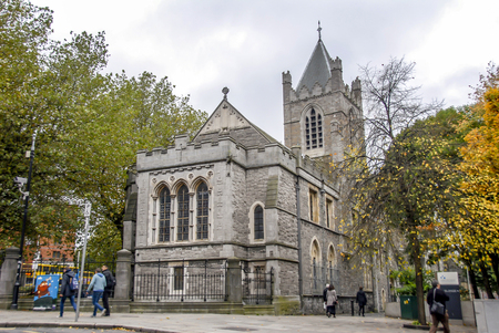 Dublin, Ireland, 24 October 2012: Trinity Churchのeditorial素材