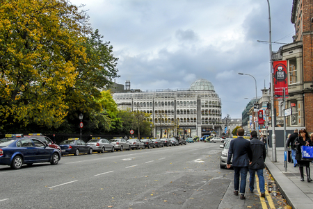 Dublin, Ireland, 24 October 2012: Buildings and Street Viewのeditorial素材