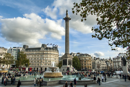 London, UK, 30 October 2012: Trafalgar Squareのeditorial素材