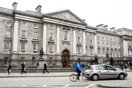 Dublin, Ireland, 27 October 2012: Trinity College University of Dublinのeditorial素材