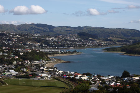 Porirua harbour New Zealandの写真素材