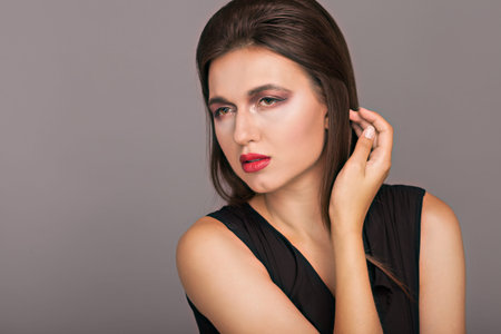 Portrait of a beautiful girlの写真素材