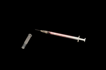 Syringe injectionの写真素材