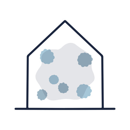 Closed space Image illustration of a space that is not ventilatedのイラスト素材