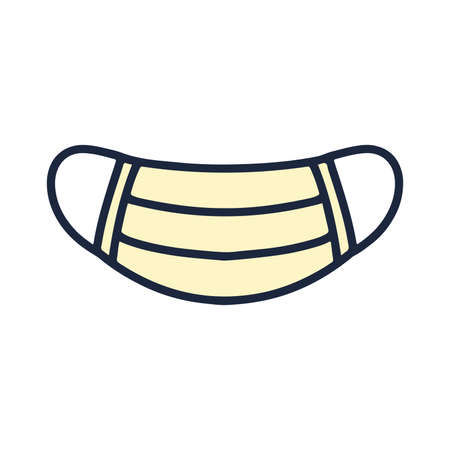 Simple mask illustration iconのイラスト素材