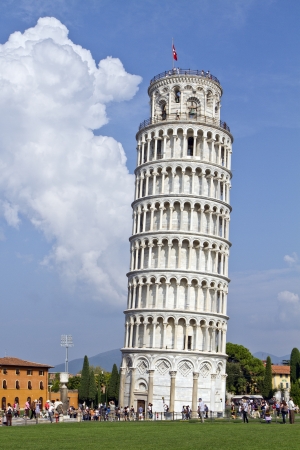 Leaning tower of Pisa, Italyの写真素材