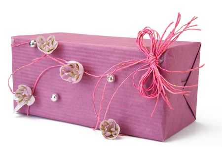 Ornament Gift Box With Bow の写真素材
