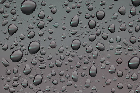 Water drops on glass window from blue sky. High Quality Background XXL