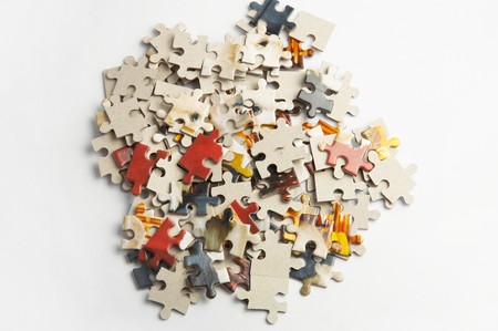 isolate puzzleの写真素材