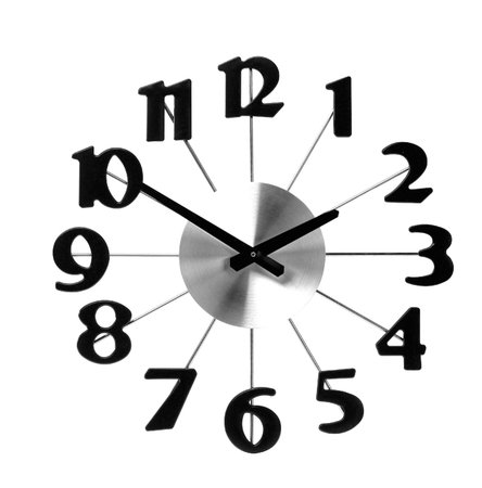  wall clock icon isolated on white background